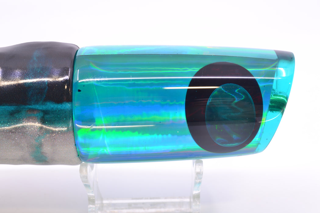 Koya Lures Teal Rainbow JP Large Lunger 14" 10oz Fire Tailz Vinyl Blue Drip GZE