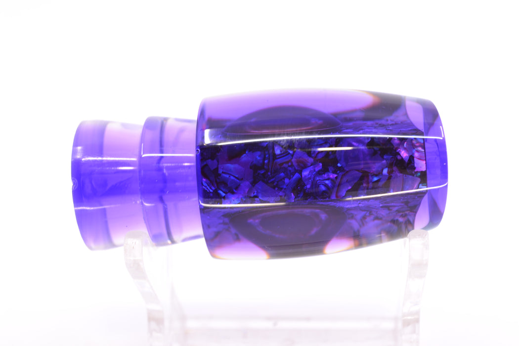 Moyes Lures S&P MOP Purple Back Taxi Eyes Small J-Boy 9" 1.5oz