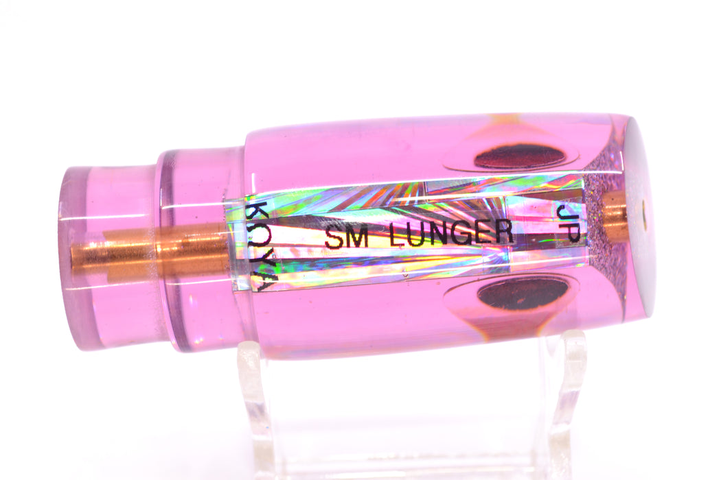 Koya Lures Purple Rainbow Starburst Black-Red Eyes JP Small Lunger 10" 3.5oz