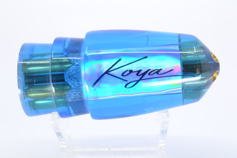Koya Lures Blue Rainbow 4-Hole Bullet 9"+ 6oz *CRACKED* GZE