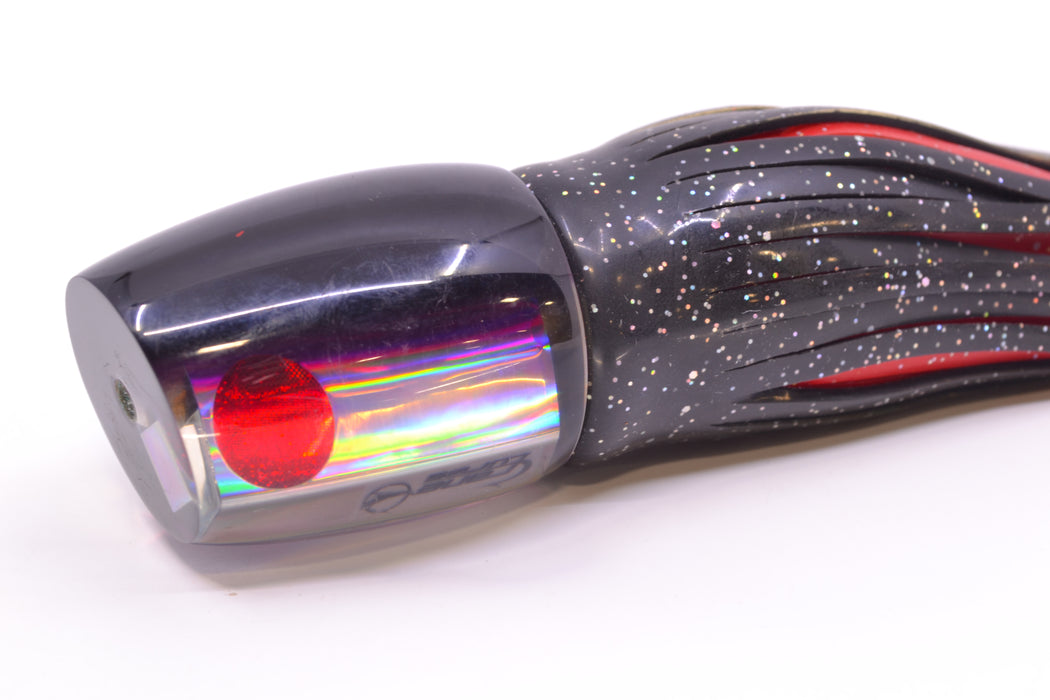 Crane Lures Silver Rainbow Dark Purple Back Dirty Bird 9"+ 6oz Skirted Pre-Owned GZE