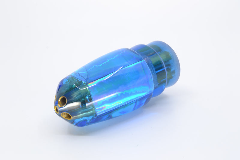 Koya Lures Blue Rainbow 4-Hole Bullet 9"+ 6oz *CRACKED* GZE
