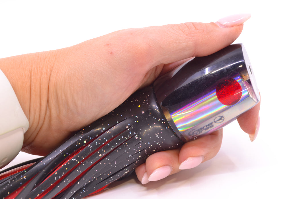 Crane Lures Silver Rainbow Dark Purple Back Dirty Bird 9"+ 6oz Skirted Pre-Owned GZE