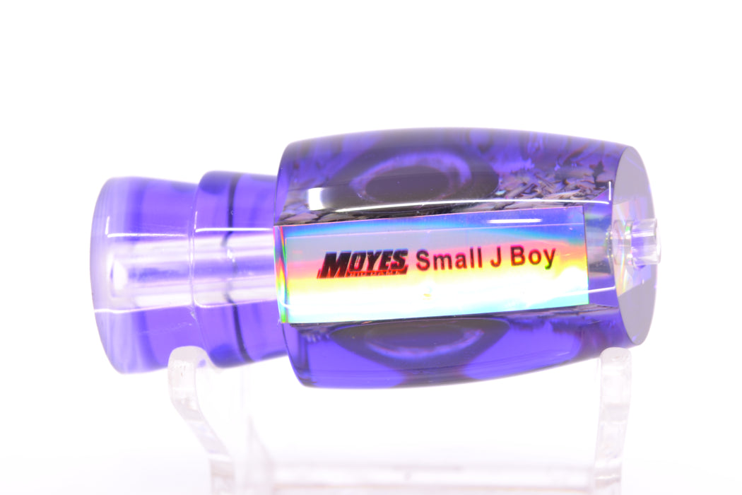 Moyes Lures S&P MOP Purple Back Taxi Eyes Small J-Boy 9" 1.5oz