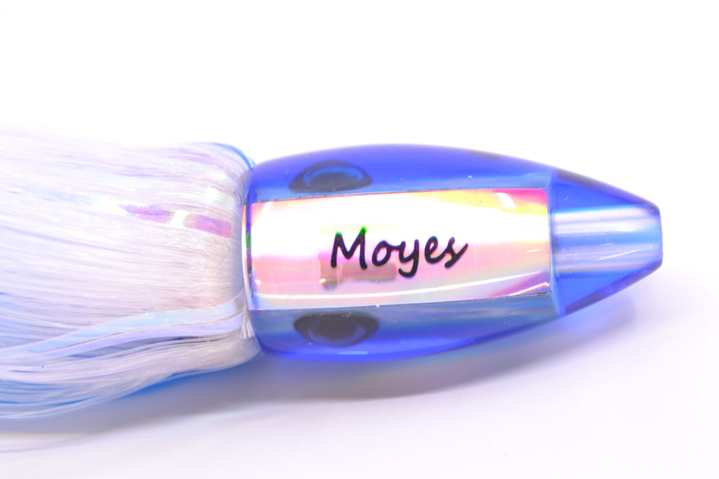 Moyes Lures Ice Blue Awabi Blue Back Poon 5" 1.3oz Skirted Blue-White Hair