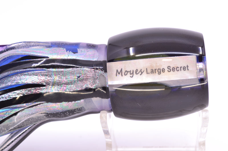 Moyes Lures Skipjack Paua-MOP Black-Purple Back Large Secret 12" 6.5oz Skirted Skipjack
