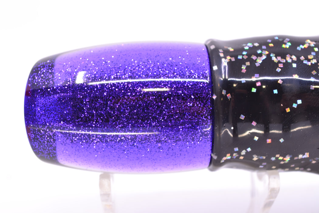 TANTRUM Lures Tahitian MOP Purple Back Medium Bandit 9" 5oz Skirted Black Aurora