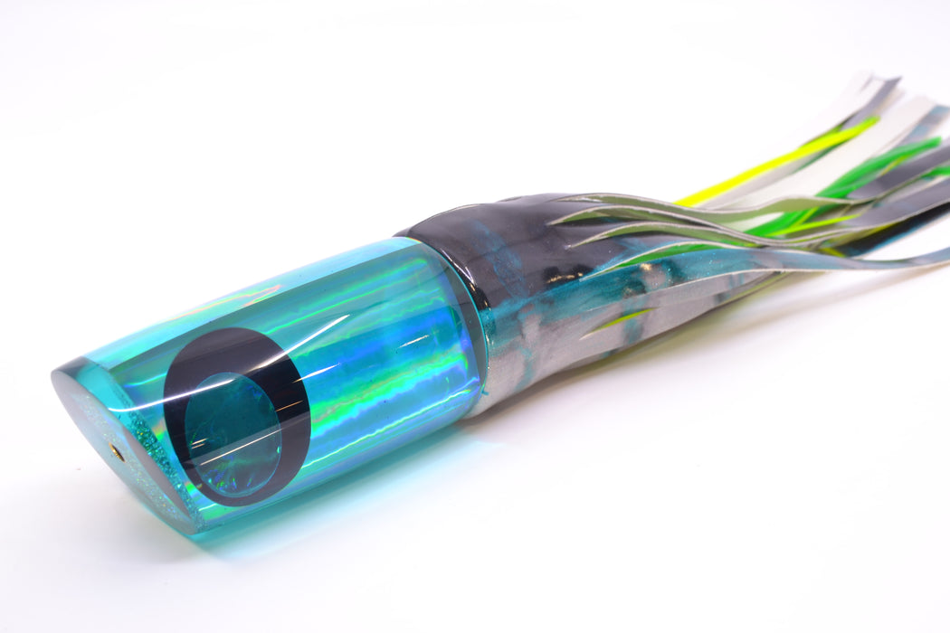 Koya Lures Teal Rainbow JP Large Lunger 14" 10oz Fire Tailz Vinyl Blue Drip GZE