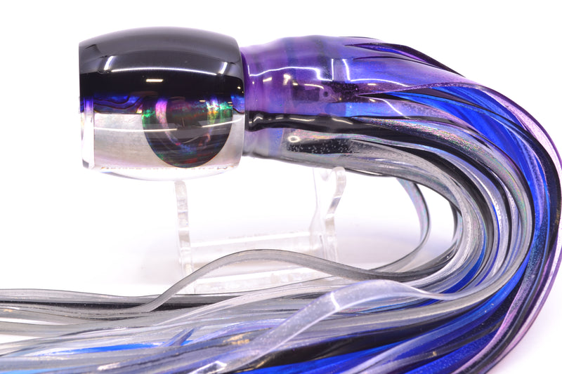 Moyes Lures Skipjack Paua-MOP Black-Purple Back Large Secret 12" 6.5oz Skirted Skipjack