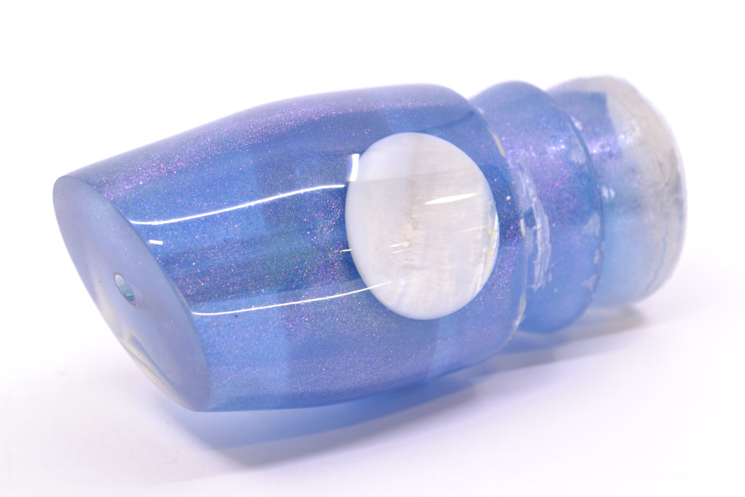 Joe Yee Lures by KEGZ Transparent Blue Pearl White Shell Eyes Apollo 12" 2.8oz