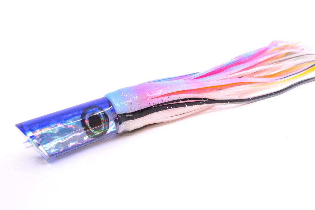Moyes Lures Ice Blue Awabi Blue Back Taxi Eyes Small Pipe Bomb 9" 4oz Skirted Gay Bob