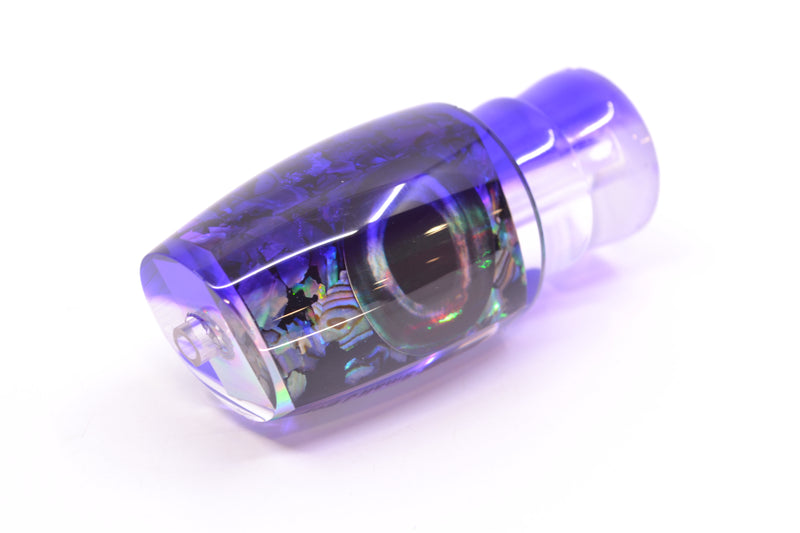 Moyes Lures S&P MOP Purple Back Taxi Eyes Small J-Boy 9" 1.5oz