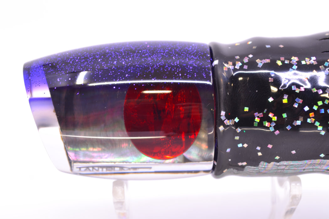 TANTRUM Lures Tahitian MOP Purple Back Medium Bandit 9" 5oz Skirted Black Aurora