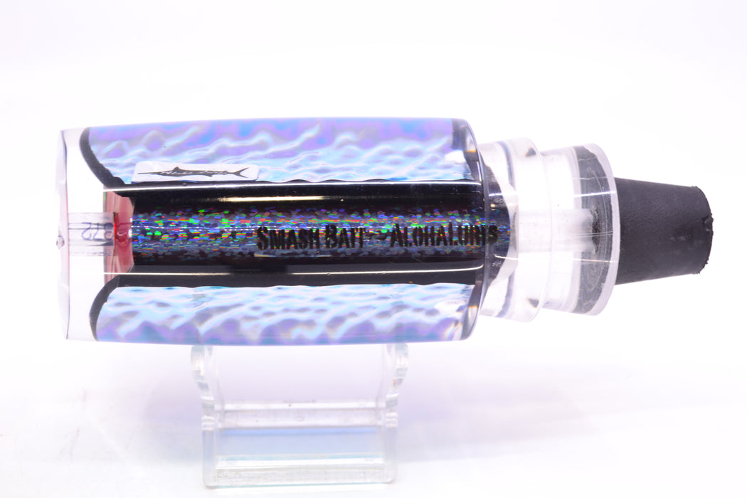 Aloha Lures Ice Blue-Blue Dichro Black Rainbow-Blue Rainbow Back Smash Bait 14" 9.5oz