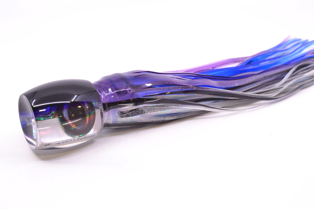 Moyes Lures Skipjack Paua-MOP Black-Purple Back Large Secret 12" 6.5oz Skirted Skipjack GZE
