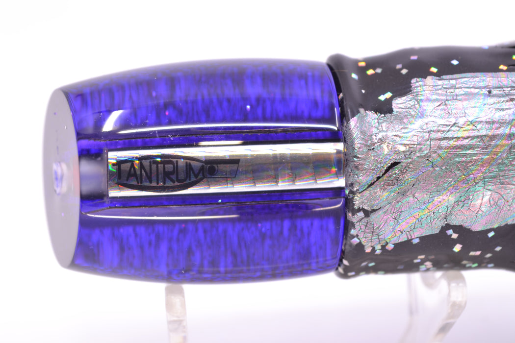 TANTRUM Lures Tahitian MOP Purple Back Medium Bandit 9" 5oz Skirted Black Aurora