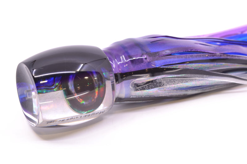 Moyes Lures Skipjack Paua-MOP Black-Purple Back Large Secret 12" 6.5oz Skirted Skipjack