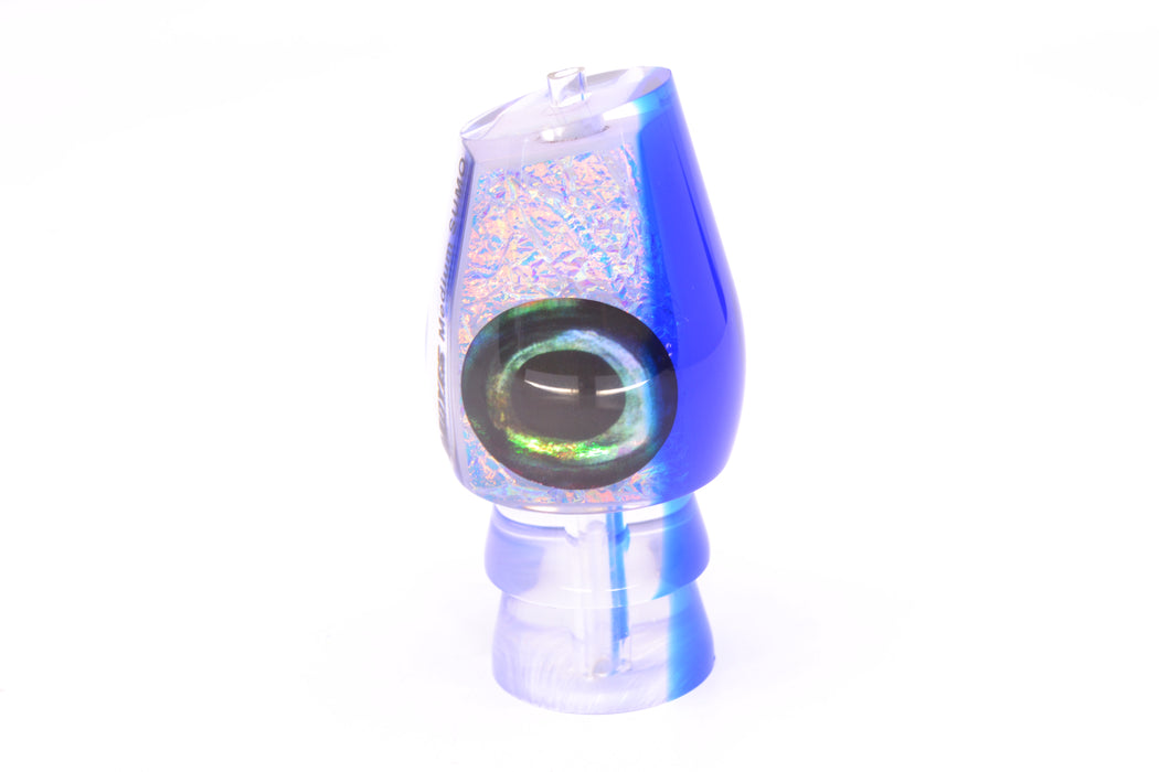 Moyes Lures Ice Blue-Pink Dichro Blue Back Taxi Eyes Medium Sumo 12" 3.7oz