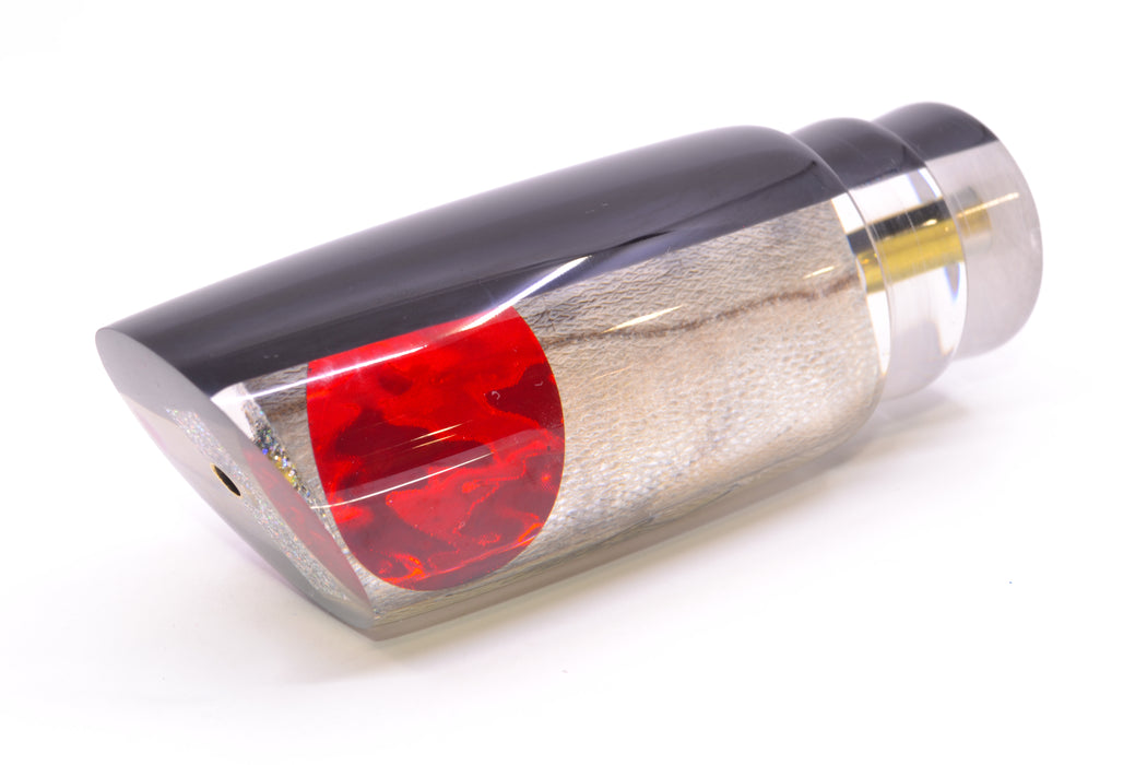 Koya Lures Lai Skin Black Back Red Eyes Large 614 14" 7oz GZE