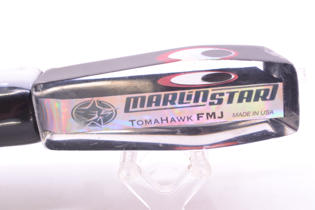 Marlinstar Black Lead Medium Tomahawk FMJ 9"+ 11.4oz Skirted White Aurora-Black GZE