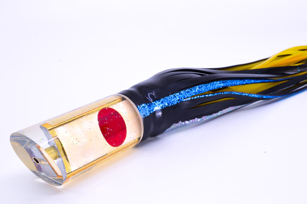 Tanigawa Lures Golden MOP Red Eyes 9" Tube 7.5oz Skirted Yellowfin