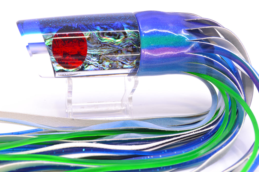 TANTRUM Lures Paua Shell Blue Back Red Eyes Large Kaboom 12" 9oz FT Vinyl Blueberry