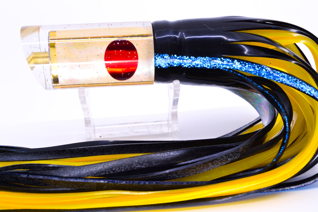 Tanigawa Lures Golden MOP Red Eyes 9" Tube 7.5oz Skirted Yellowfin