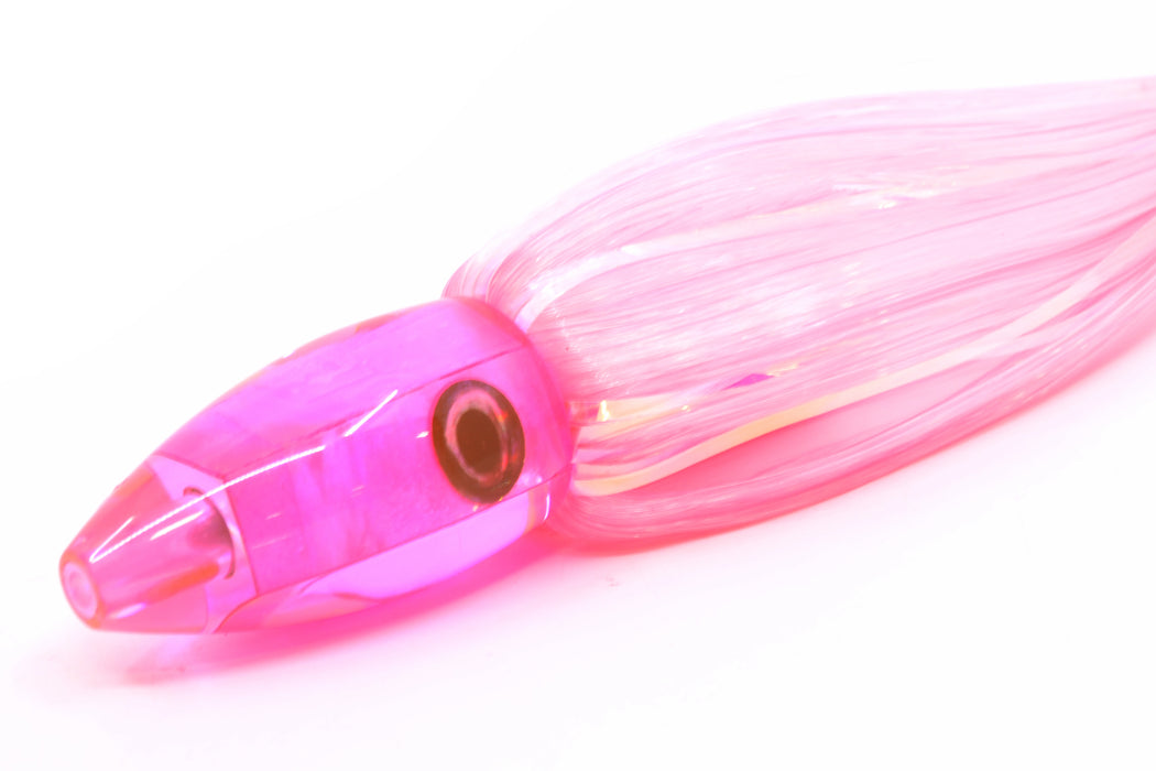 Moyes Lures Pink MOP Poon 5" 1.3oz Skirted Mixed Pink & White Hair