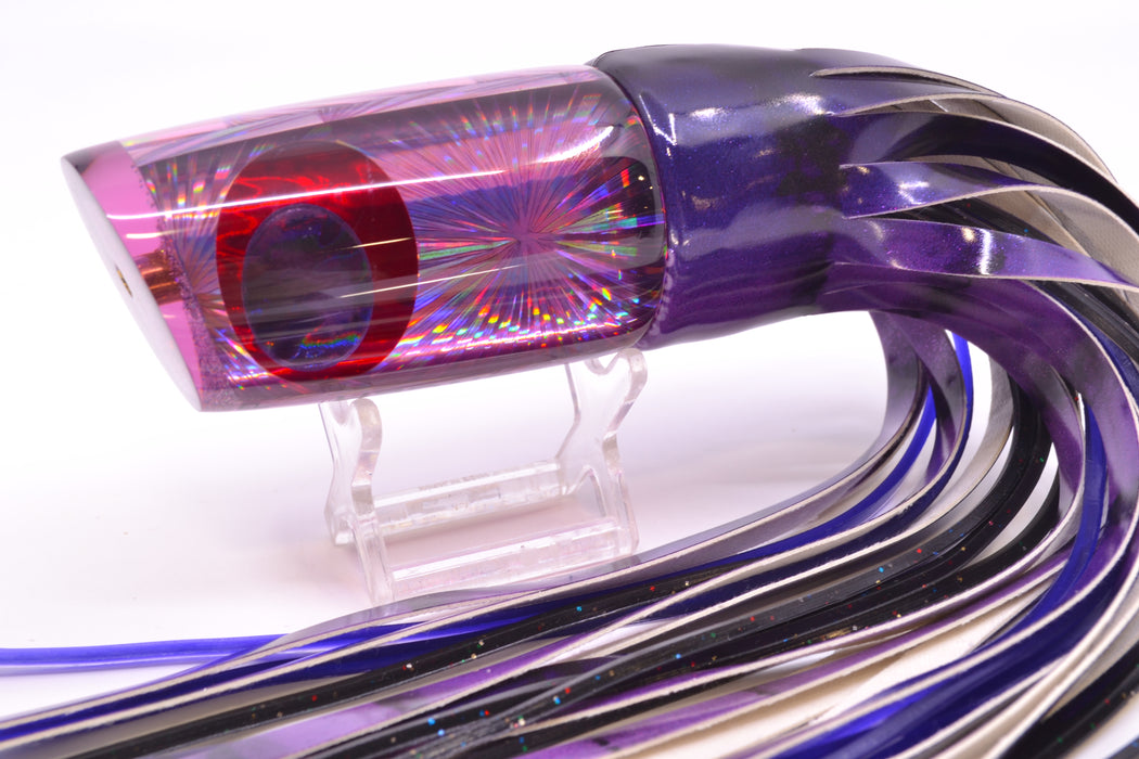 Koya Lures Purple Rainbow Starburst JP Large Lunger 14" 10oz Fire Tailz Vinyl Grape Juice GZE