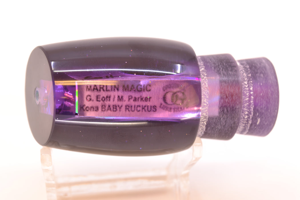 Marlin Magic Lures Purple MOP Black Back Taxi Eyes Baby Ruckus 10" 4oz