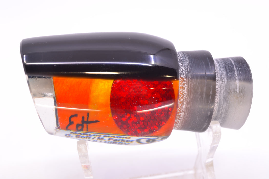 Marlin Magic Orange MOP Black Back Red Eyes Lil Hibby 10" 4.6oz