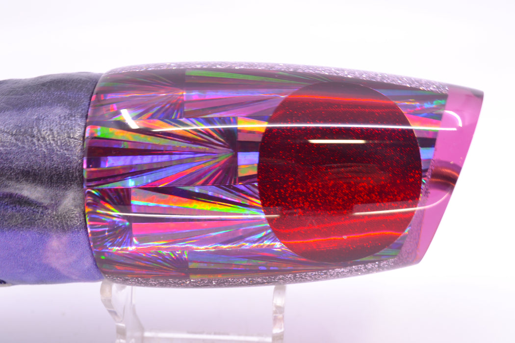 Koya Lures Purple Starburst Red Eyes Large Poi Dog 16" 13.5oz ALV Vinyl Skipjack