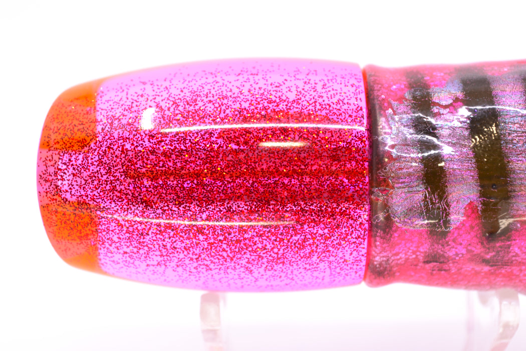 TANTRUM Lures Pink Rainbow Starburst Red Back Medium Bandit 9" 5oz Skirted Pink Aurora