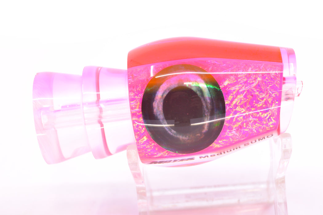 Moyes Lures Pink-Purple Dichro Pink Back Taxi Eyes Medium Sumo 12" 3.7oz
