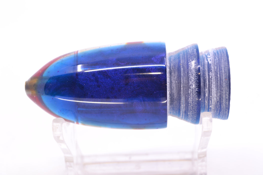 Bomboy Lures White Abalone Blue Back Black-Silver-Red Eyes Baby Bomb 9" 2.8oz