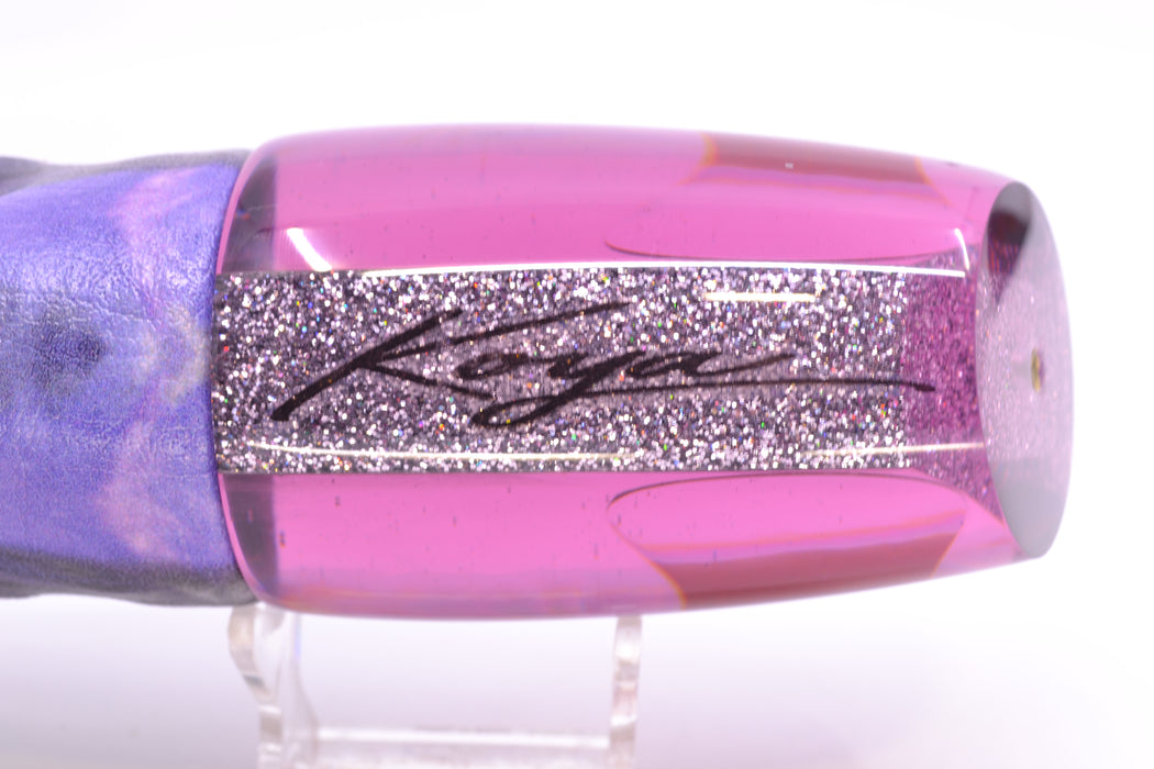 Koya Lures Purple Starburst Red Eyes Large Poi Dog 16" 13.5oz ALV Vinyl Skipjack