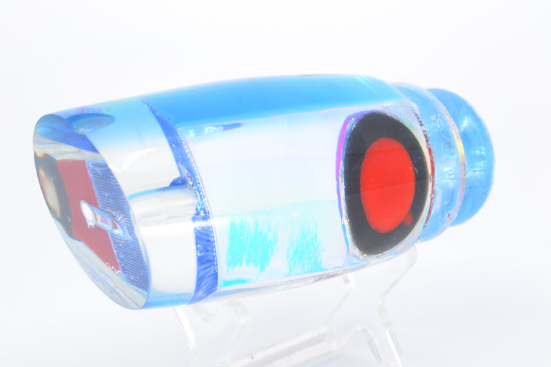 Joe Yee Lures by KEGZ Ice Blue Rainbow Red-Black Eyes 501 12" 5oz *CHIPPED* GZE