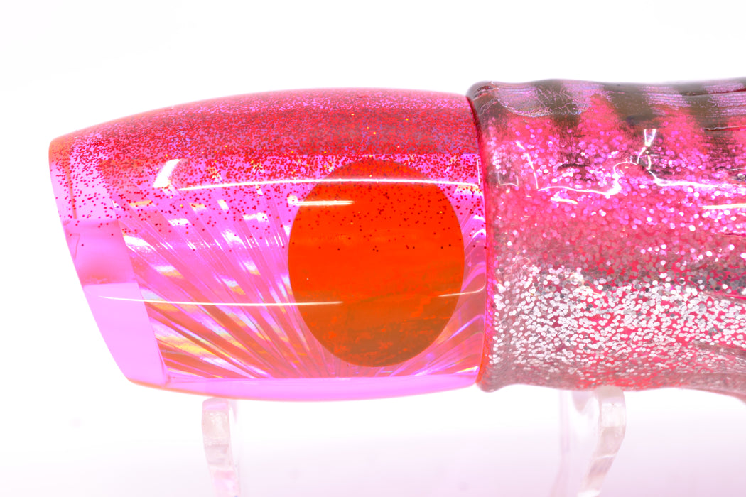 TANTRUM Lures Pink Rainbow Starburst Red Back Medium Bandit 9" 5oz Skirted Pink Aurora