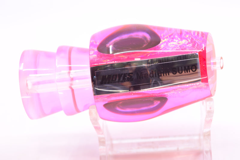 Moyes Lures Pink-Purple Dichro Pink Back Taxi Eyes Medium Sumo 12" 3.7oz