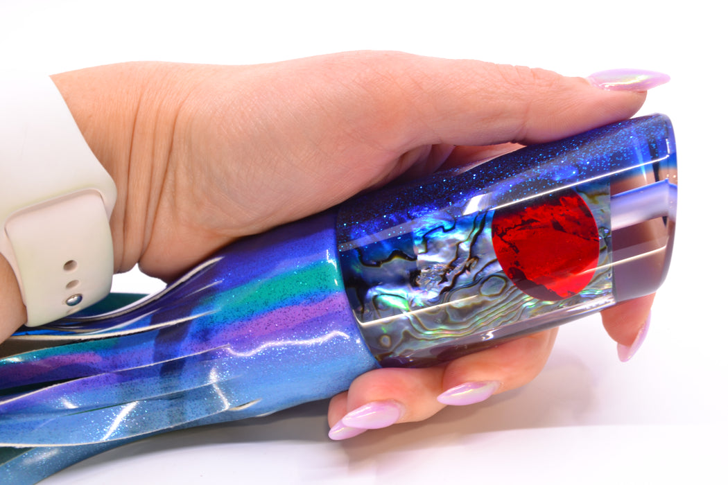TANTRUM Lures Paua Shell Blue Back Red Eyes Large Kaboom 12" 9oz FT Vinyl Blueberry