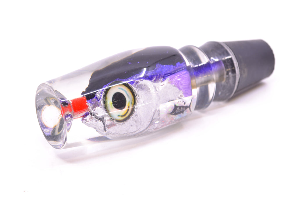 Aloha Lures Black-Purple Back Purple Fins Malolo Kona Mongo 9" 5.2oz