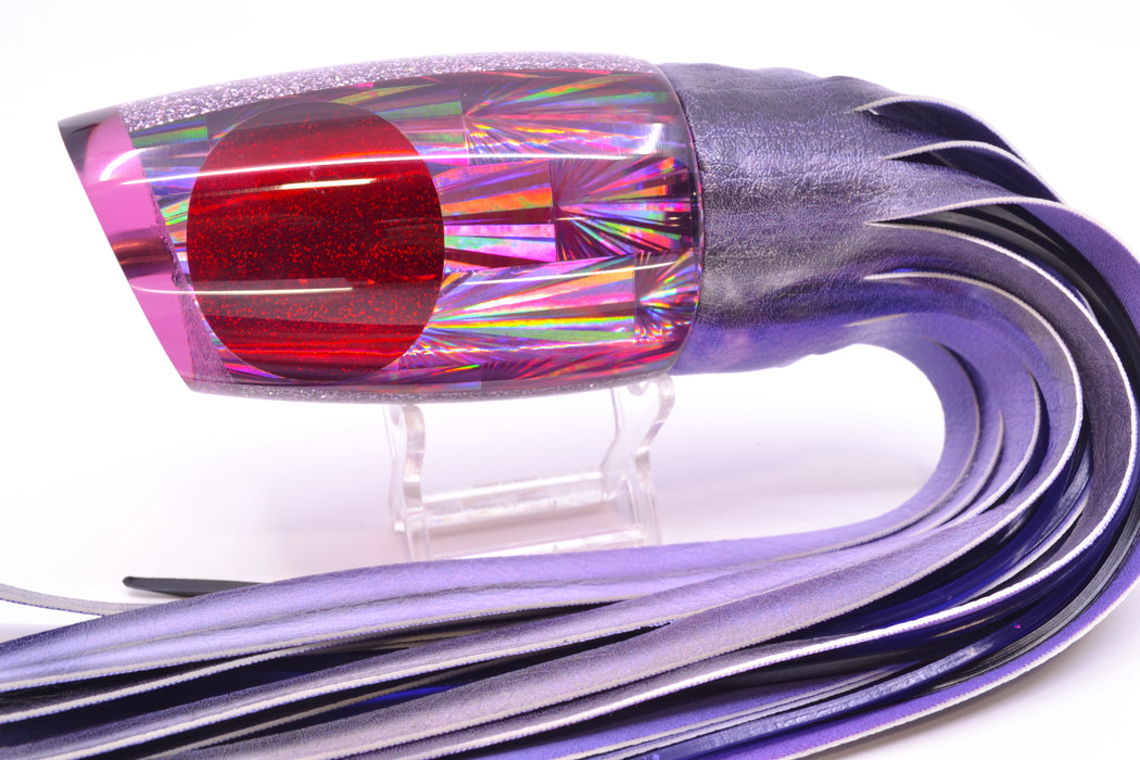 Koya Lures Purple Starburst Red Eyes Large Poi Dog 16" 13.5oz ALV Vinyl Skipjack