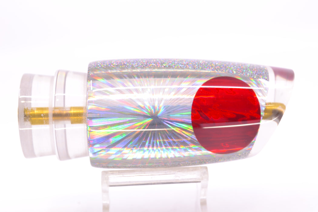 Koya Lures Silver Rainbow Starburst Red Eyes Medium Poi Dog 14" 7.5oz