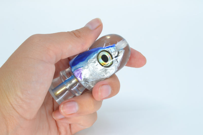 Aloha Lures Blue-Ice Blue Back Purple Fins Magic Malolo 9" 3oz *CHIPPED*