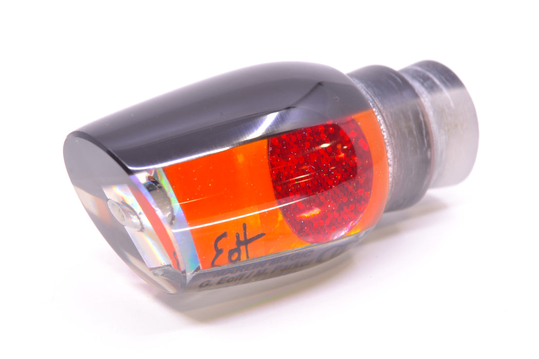 Marlin Magic Orange MOP Black Back Red Eyes Lil Hibby 10" 4.6oz