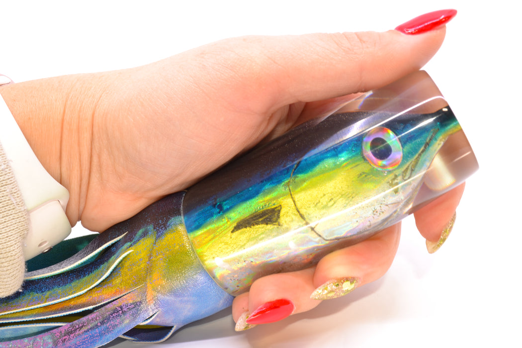 Ali'i Kai Lures Yellowfin/Shibi Medium Hard Head 12" 7oz ALV Vinyl Yellowfin Tuna Natural GZE