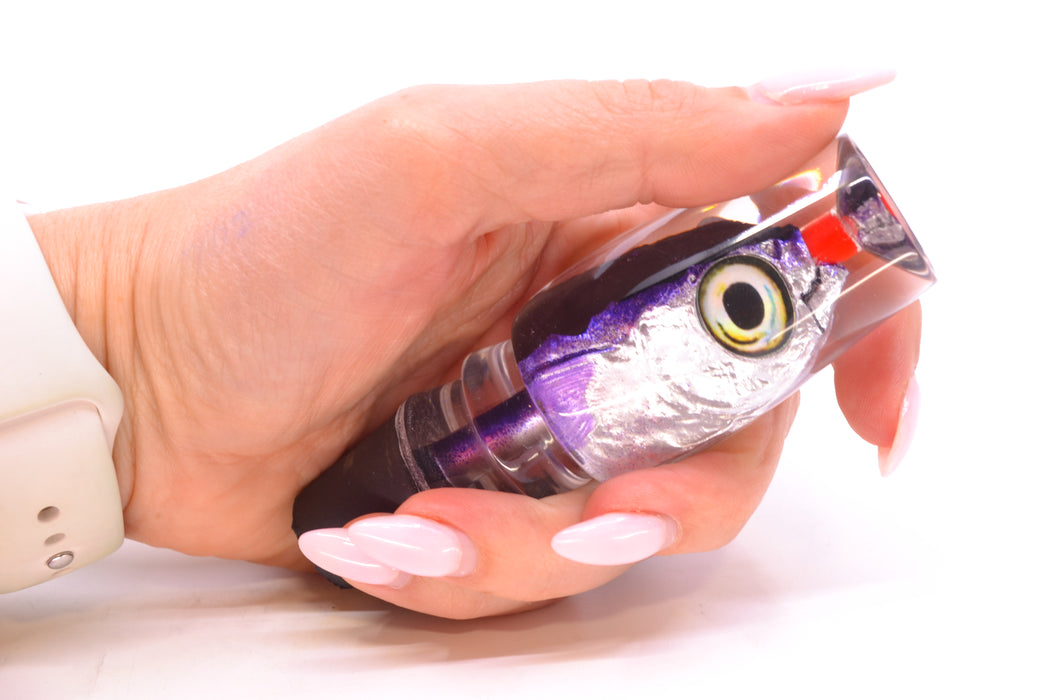 Aloha Lures Black-Purple Back Purple Fins Malolo Kona Mongo 9" 5.2oz