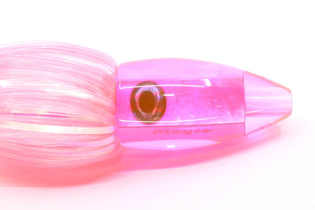 Moyes Lures Pink MOP Poon 5" 1.3oz Skirted Mixed Pink & White Hair