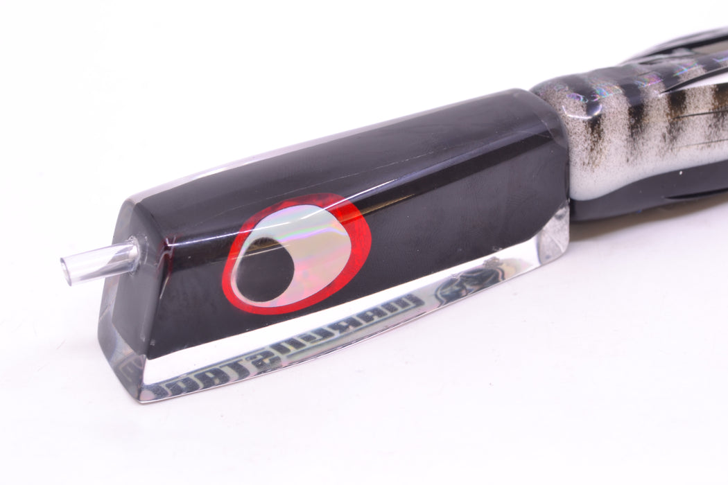Marlinstar Black Lead Medium Tomahawk FMJ 9"+ 11.4oz Skirted White Aurora-Black GZE