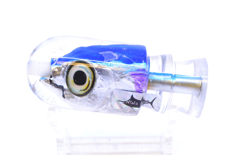 Aloha Lures Blue-Ice Blue Back Purple Fins Magic Malolo 9" 3oz *CHIPPED*